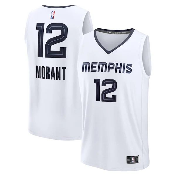 Resistente Pratico Carino Ja Morant Memphis Grizzlies Fast Break Replica Player Jersey Association Edition White per i Fan Veri
