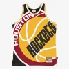 Fascinante Houston Rockets Hardwood Classics Blown Out Fashion Jersey Black per i Fan Veri