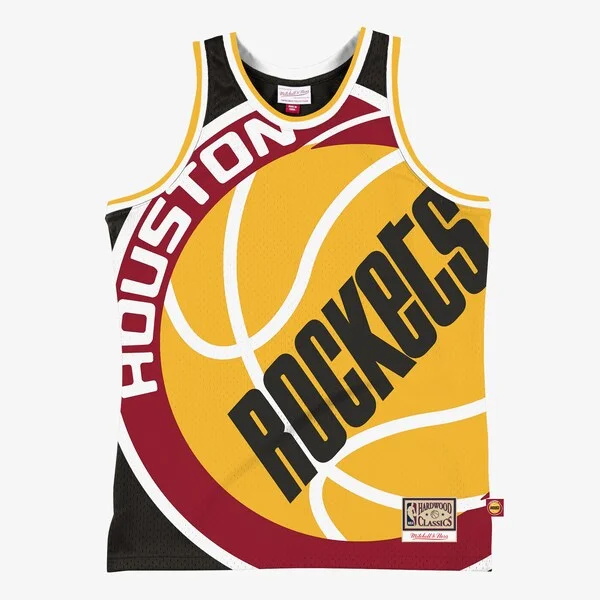 Fascinante Houston Rockets Hardwood Classics Blown Out Fashion Jersey Black per i Fan Veri