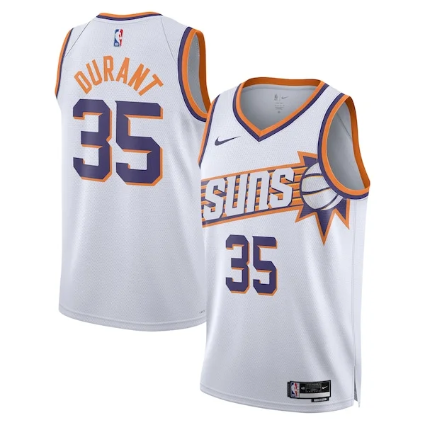 Pratico Raffinato Kevin Durant Phoenix Suns Nike Unisex Swingman Jersey Association Edition White/Purple per i Fan Veri