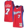 Lussuoso Lamar Odom LA Clippers 2000/01 Hardwood Classics Swingman Jersey Red per i Fan Veri