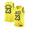 Pratico Elegante Lauri Markkanen Utah Jazz Nike Unisex Swingman Jersey Icon Edition Gold per i Fan Veri