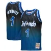 Magnifico Penny Hardaway Orlando Magic 1994/95 Hardwood Classics Fadeaway Swingman Player Jersey Royal/Black per i Fan Veri