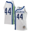 Attraente Versatile Prestigioso Pete Maravich Atlanta Hawks 1970/71 Hardwood Classics Swingman Jersey White per i Fan Veri