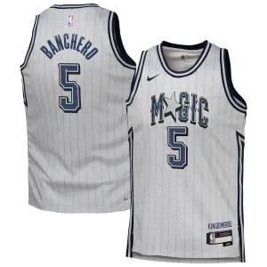 Magnifico Carino Delizioso Paolo Banchero Orlando Magic Nike Youth 2024/25 Swingman Player Jersey City Edition Silver per i Fan Veri