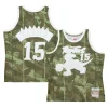 Delizioso Vince Carter Toronto Raptors Hardwood Classics 1998/99 Ghost Green Swingman Jersey Camo per i Fan Veri