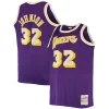 Stupendo Magic Johnson Los Angeles Lakers Big & Tall 1984/85 Hardwood Classics Swingman Jersey Purple per i Fan Veri