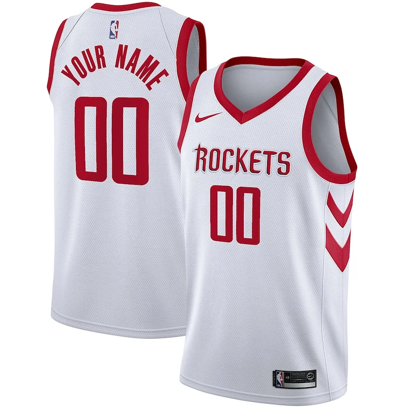 Lussuoso Houston Rockets Nike Swingman Custom Jersey Association Edition White per i Fan Veri