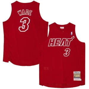 Accattivante Pratico Bellissimo Dwyane Wade Miami Heat 2012 Authentic Player Jersey Scarlet per i Fan Veri