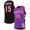 Elegante Gorgeous Comodo Vince Carter Toronto Raptors 1999/2000 Hardwood Classics Authentic Jersey Purple per i Fan Veri