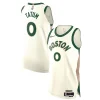 Cool Elegante Carino Nike Jayson Tatum Boston Celtics Authentic Jersey City Edition White per i Fan Veri
