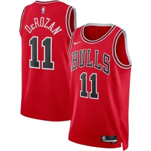 Robusto DeMar DeRozan Chicago Bulls Nike Unisex Swingman Jersey Icon Edition Red/White per i Fan Veri