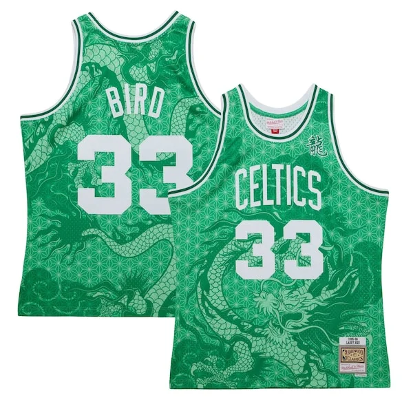 Comodo Bellissimo Pratico Larry Bird Boston Celtics 1985/86 Hardwood Classics Asian Heritage 6.0 Swingman Throwback Player Jersey Kelly Green per i Fan Veri