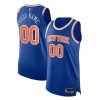 Moderno Duraturo Prestigioso New York Knicks Nike 2021/22 Diamond Swingman Authentic Custom Jersey Icon Edition Blue per i Fan Veri