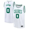 Moderno Robusto Accattivante Jayson Tatum Boston Celtics Fast Break Replica Player Jersey Association Edition White per i Fan Veri