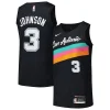 Raffinato Keldon Johnson San Antonio Spurs Nike Swingman Player Jersey City Edition Black per i Fan Veri