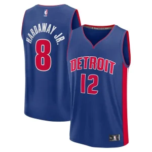 Accattivante Trendy Meraviglioso Tim Hardaway Jr. Detroit Pistons Fast Break Replica Player Jersey Icon Edition Blue per i Fan Veri