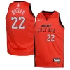 Accattivante Gorgeous Jimmy Butler Miami Heat Nike Youth 2024/25 Swingman Player Jersey City Edition Red per i Fan Veri