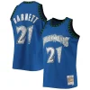 Fantastico Meraviglioso Stupendo Kevin Garnett Minnesota Timberwolves 2003/04 Hardwood Classics NBA 75th Anniversary Diamond Swingman Jersey Blue per i Fan Veri