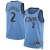 Delizioso Kawhi Leonard LA Clippers Nike Unisex 2024/25 Swingman Player Jersey City Edition Light Blue per i Fan Veri