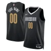 Carino Pratico Attraente Memphis Grizzlies Nike Unisex 2023/24 Custom Swingman Jersey Black City Edition per i Fan Veri