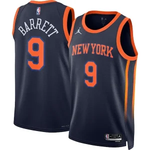 Cool Splendido RJ Barrett New York Knicks Jordan Brand Unisex Swingman Jersey Statement Edition Navy per i Fan Veri