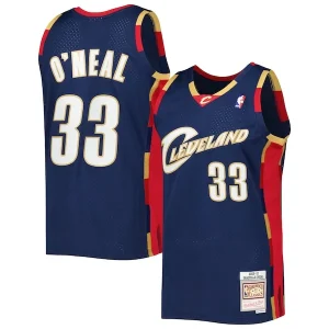 Lussuoso Moderno Gorgeous Shaquille O'Neal Cleveland Cavaliers Hardwood Classics 2009/10 Jersey Navy per i Fan Veri
