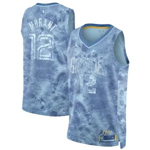Raffinato Comodo Ja Morant Memphis Grizzlies Nike Unisex Select Series Swingman Jersey Light Blue per i Fan Veri