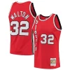 Cool Stupendo Bill Walton Portland Trail Blazers 1976/77 Hardwood Classics Swingman Jersey Red per i Fan Veri