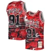 Comodo Dennis Rodman Chicago Bulls 1997/98 Hardwood Classics Lunar New Year Swingman Jersey Red per i Fan Veri