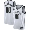 Splendido Brooklyn Nets Nike 2020/21 Swingman Custom Jersey Association Edition White per i Fan Veri