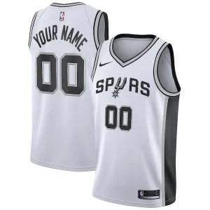 Moderno Raffinato San Antonio Spurs Nike Custom Swingman Jersey White Association Edition per i Fan Veri
