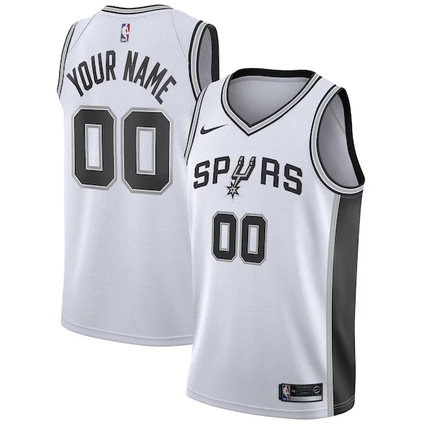 Moderno Raffinato San Antonio Spurs Nike Custom Swingman Jersey White Association Edition per i Fan Veri