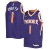 Lussuoso Devin Booker Phoenix Suns Nike Youth 2021/22 Diamond Swingman Jersey Icon Edition Purple per i Fan Veri