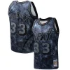 Classico Sofisticato Alonzo Mourning Miami Heat Hardwood Classics 1996/97 Tie Dye Swingman Jersey Black per i Fan Veri