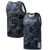 Lussuoso Vince Carter Toronto Raptors Hardwood Classics 1998/99 Tie Dye Swingman Jersey Black per i Fan Veri