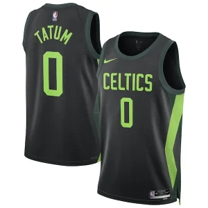 Cool Fascinante Jayson Tatum Boston Celtics Nike Unisex 2024/25 Swingman Player Jersey City Edition Black  per i Fan Veri