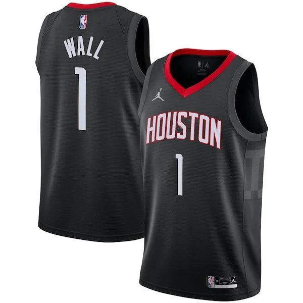 Accattivante Moderno Incantevole John Wall Houston Rockets Jordan Brand 2020/21 Swingman Jersey Statement Edition Black per i Fan Veri