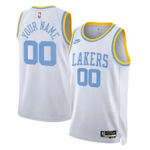 Pratico Lussuoso Los Angeles Lakers Nike Unisex 2022/23 Custom Swingman Jersey Classic Edition White per i Fan Veri