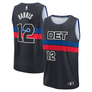 Meraviglioso Bellissimo Tobias Harris Detroit Pistons Youth Fast Break Player Jersey Statement Edition Black per i Fan Veri