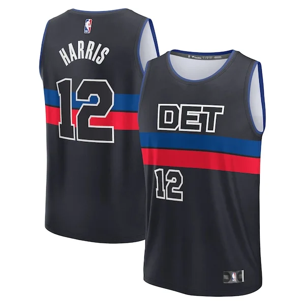 Meraviglioso Bellissimo Tobias Harris Detroit Pistons Youth Fast Break Player Jersey Statement Edition Black per i Fan Veri
