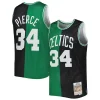 Stupendo Sofisticato Ottimo Paul Pierce Boston Celtics Hardwood Classics 2007/08 Split Swingman Jersey Black/Kelly Green per i Fan Veri