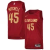Delizioso Pratico Cool Donovan Mitchell Cleveland Cavaliers Nike Swingman Player Jersey Icon Edition Wine per i Fan Veri