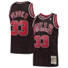 Attraente Elegante Prestigioso Scottie Pippen Chicago Bulls Hardwood Classics Swingman Jersey Black per i Fan Veri