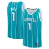 Prestigioso Meraviglioso Raffinato LaMelo Ball Charlotte Hornets Youth Fast Break Replica Player Jersey Icon Edition Teal per i Fan Veri