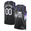 Attraente Elegante Utah Jazz Jordan Brand Unisex 2024/25 Custom Swingman Jersey Statement Edition Black per i Fan Veri