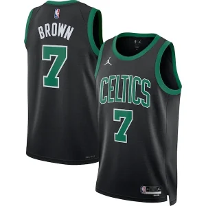 Fascinante Jaylen Brown Boston Celtics Jordan Brand Unisex Swingman Jersey Statement Edition Black per i Fan Veri