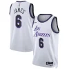 Resistente Incantevole LeBron James Los Angeles Lakers Nike Unisex 2022/23 Swingman Jersey City Edition White per i Fan Veri