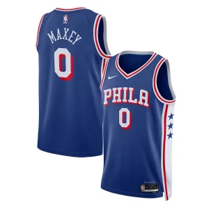 Magnifico Sofisticato Tyrese Maxey Philadelphia 76ers Nike Unisex Swingman Jersey Association Edition Royal per i Fan Veri