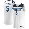 Gorgeous Anthony Edwards Minnesota Timberwolves Youth Fast Break Replica Player Jersey Association Edition White per i Fan Veri